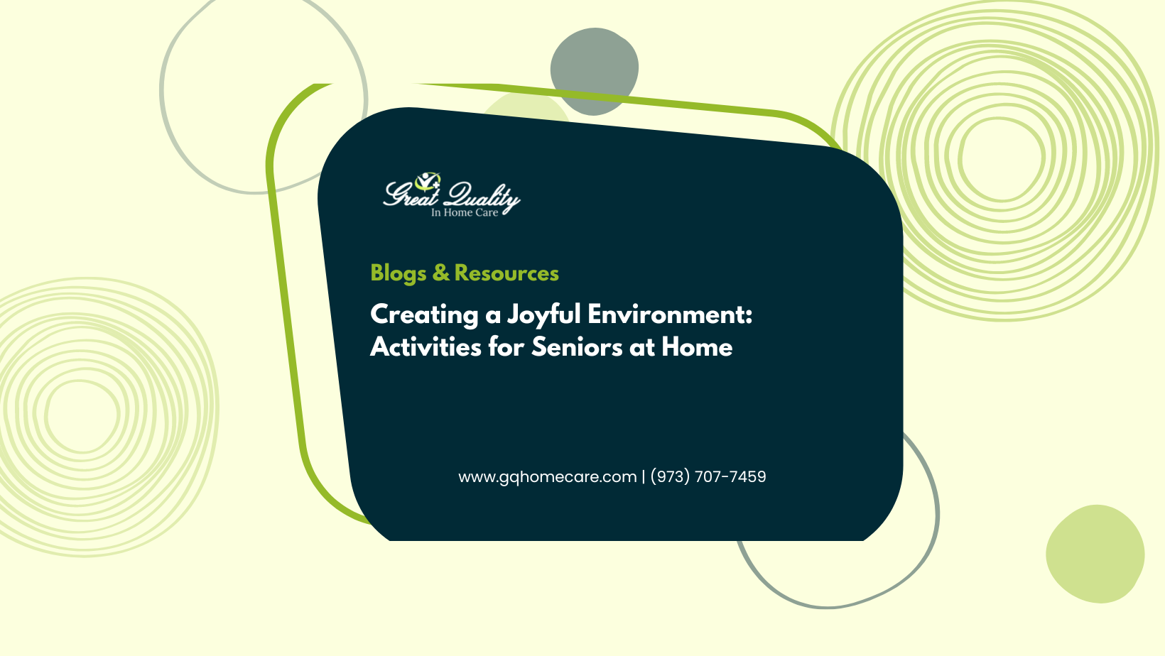 Creating a Joyful Environment- Activities for Seniors at Home